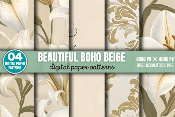 Beautiful Boho Beige Backgrounds 4
