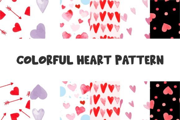 Colorful Heart Pattern: A Versatile Design Element for Creative Projects