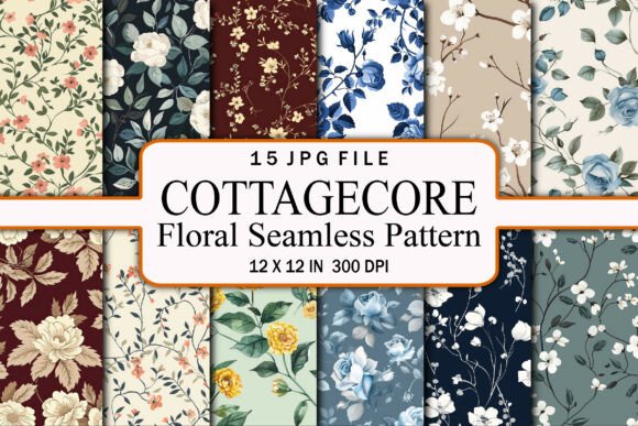 Cottagecore Floral Seamless Pattern