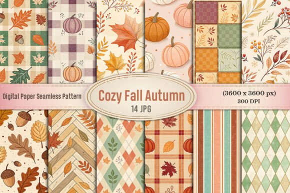Everything You Need to Know About the Cozy Fall Autumn Digital Paper Bundle