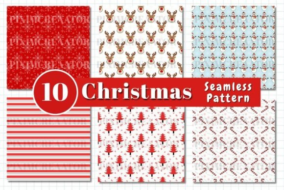 Festive Christmas Seamless Pattern Packs for Holiday Creativity