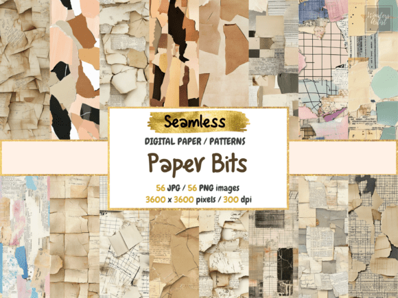 Paper Bits Seamless Digital Paper
