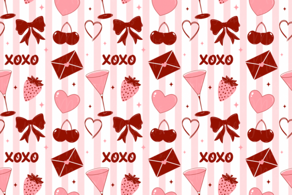 Pink Stripes Valentine Seamless: A Versatile Design Element for Romantic Creations