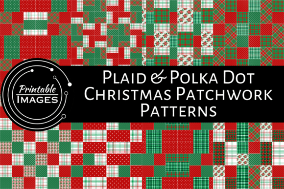 Plaid Polka Christmas Patchwork: Festive Design Inspiration