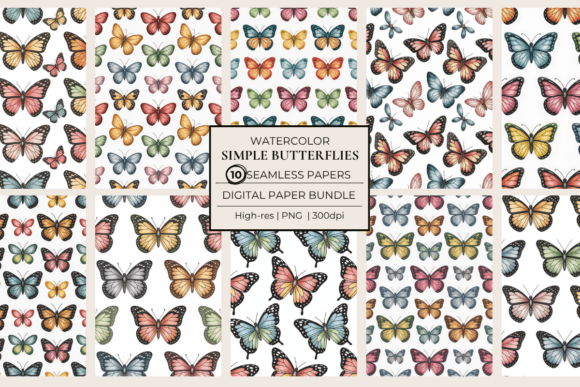 Simple Butterflies Seamless Papers: A Strategic Tool for Elegant Design Projects