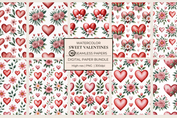 Sweet Valentines Seamless Papers: A Versatile Resource for Romantic Design Projects