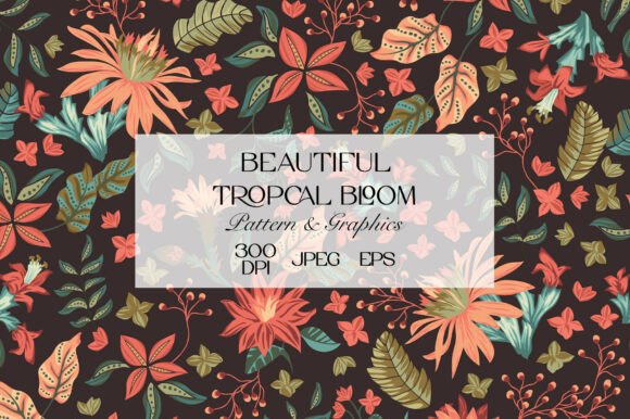 Tropical Floral Seamless Pattern: A Versatile Design Element for Creative Projects