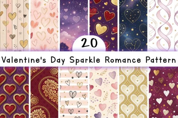 Valentine’s Day Sparkle Romance Pattern: A Creative Design Solution for Lovers and Crafters